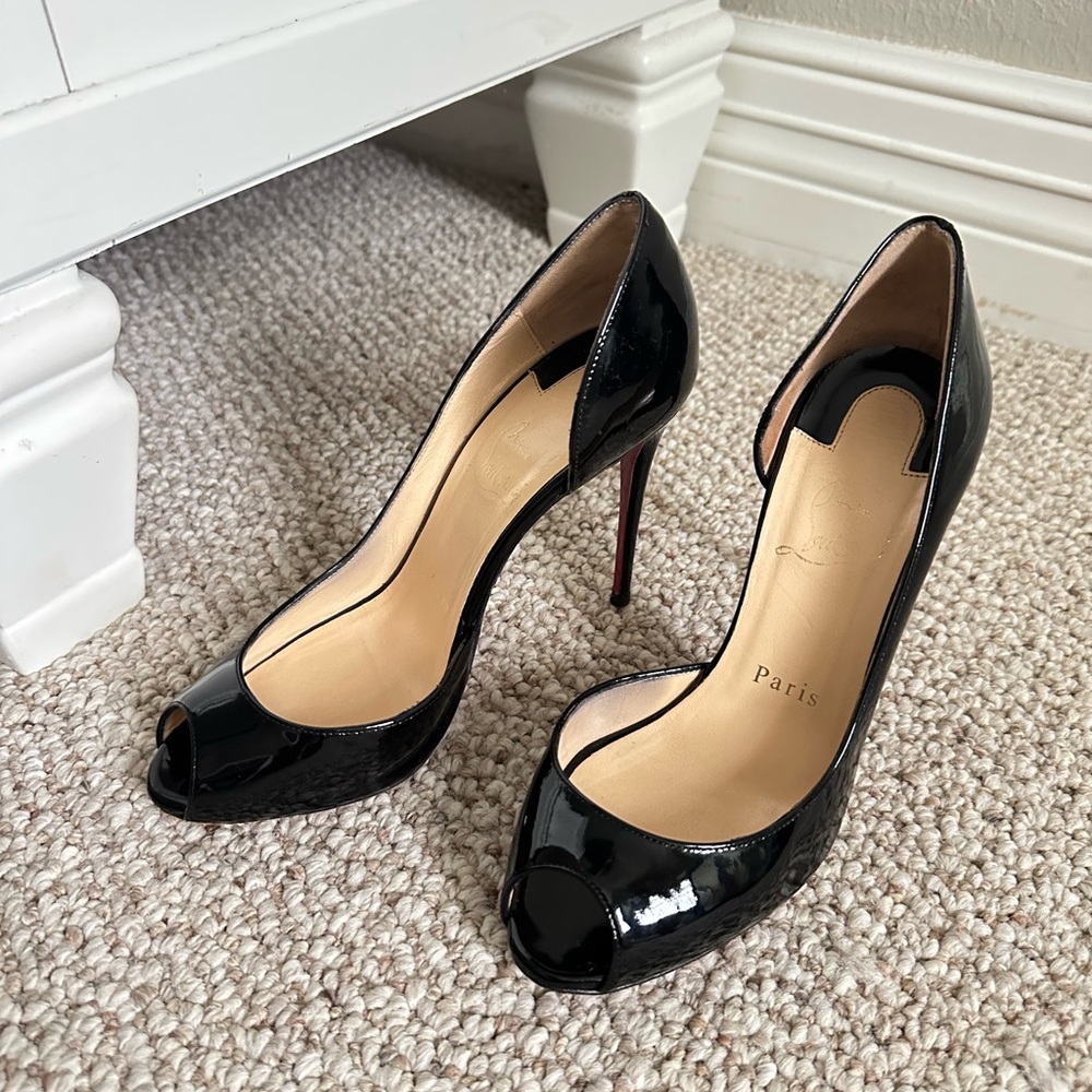 Christian Louboutin Demi You 100 Patent Heels Shoes